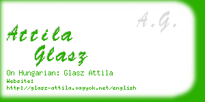 attila glasz business card